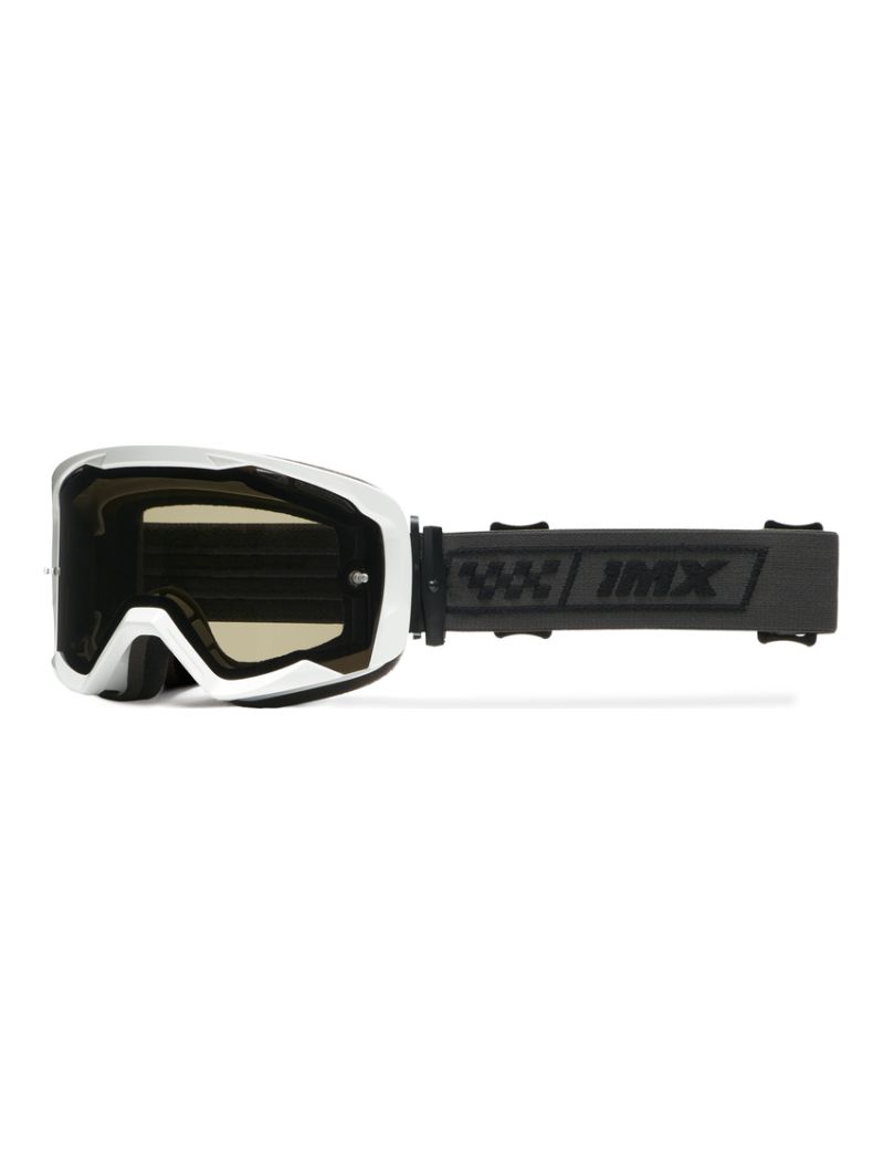 Gogle IMX Endurance Race White Gloss/Black (szyba dark smoke + clear)