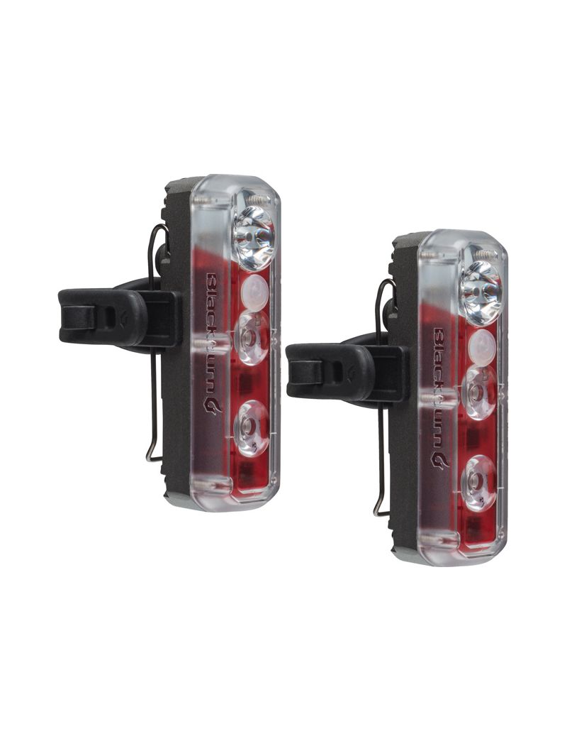 Zestaw Lampki BLACKBURN 2'FER XL USB przód 200 lumenów tył 40 lumenów czarna 2szt (NEW) 