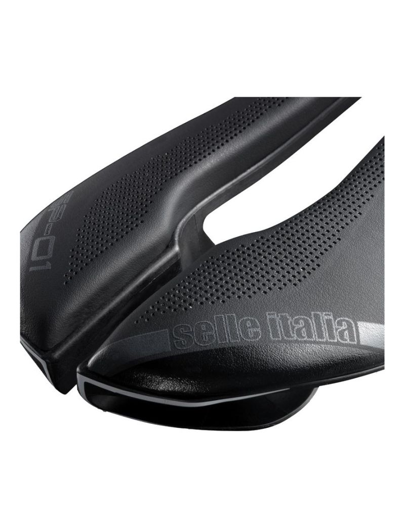 Siodło SELLE ITALIA SP-01 BOOST KIT CARBONIO SUPERFLOW S (id match - S3) carbon/keramic 7x9, fibra-tek, 163g czarne (NEW) 