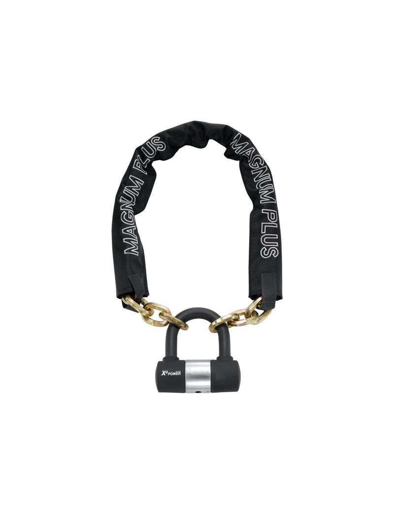 Zapięcie rowerowe MAGNUM 3040 ŁAŃCUCH - 8mm 85cm - 5 x Klucze z kodem + KŁÓDKA (NEW) 