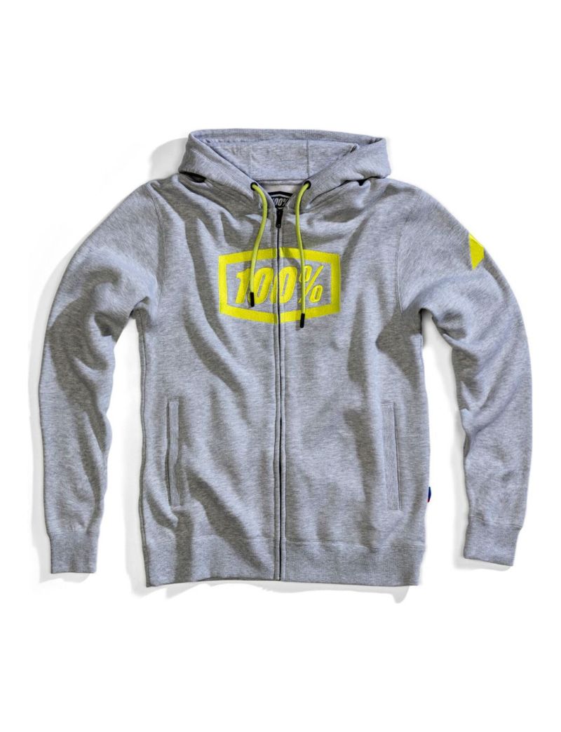 Bluza męska 100% SYNDICATE Hooded Zip Sweatshirt Grey Heather roz. XL (NEW) 
