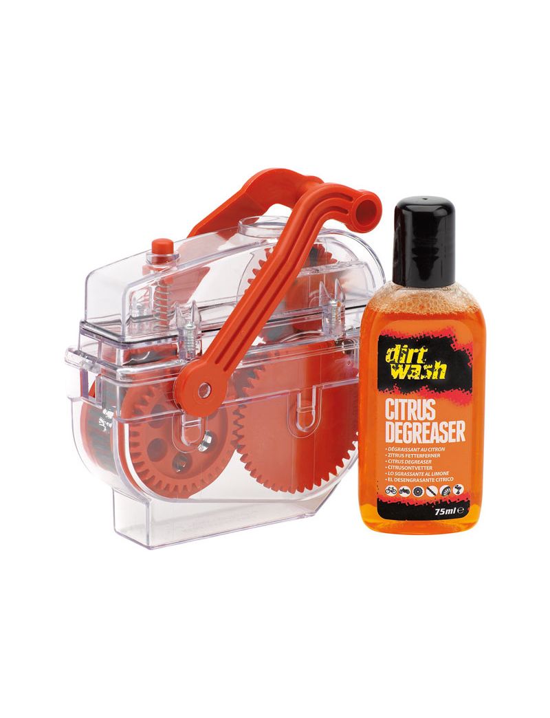 Maszyna do czyszczenia łańcucha WELDTITE DIRTWASH DIRT TRAP CHAIN DEGREASER MACHINE + Odtłuszczacz 75ml 