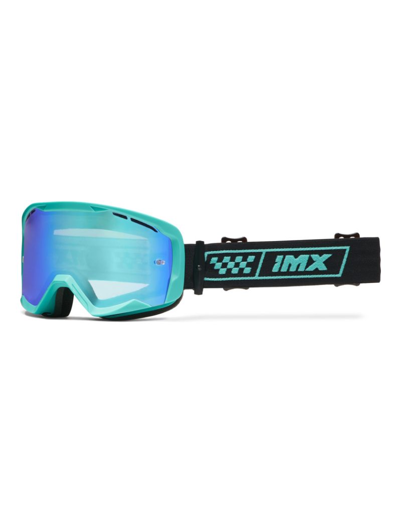 Gogle IMX Endurance Race Turquoise Matt/Black (szyba iridium green + clear)