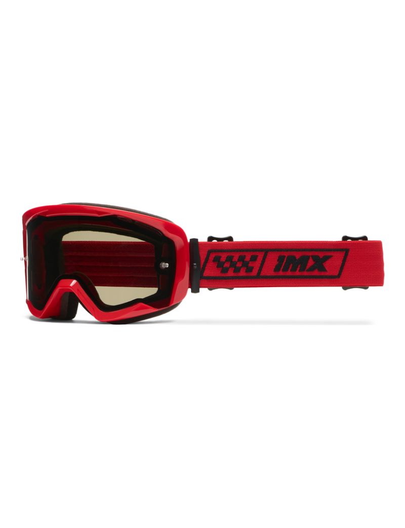 Gogle IMX Endurance Race Red Gloss/Red (szyba dark smoke + clear)