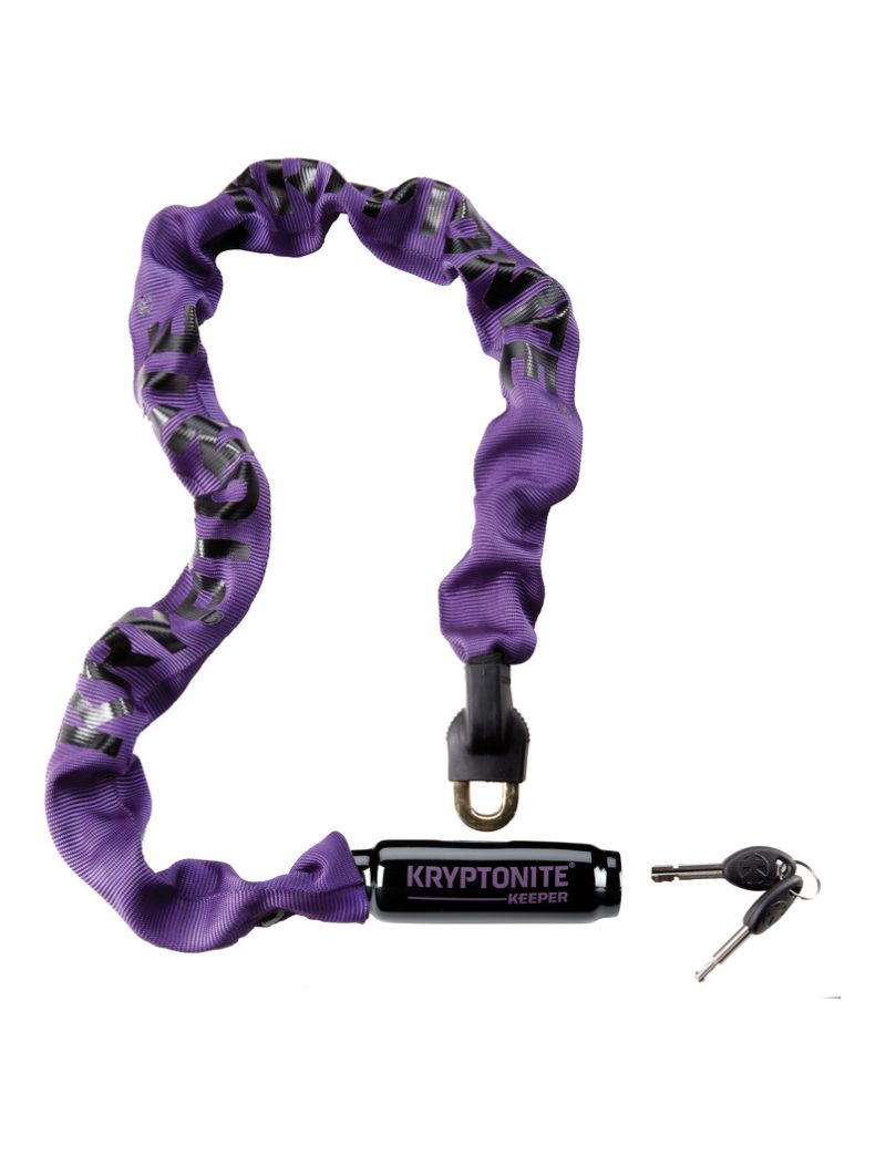 KRYPTONITE ZAPIĘCIE ŁAŃCUCHOWE KRYPTONITE KEEPER 785 INTEGRATED CHAIN PURPLE 0,7CM X 85CM 