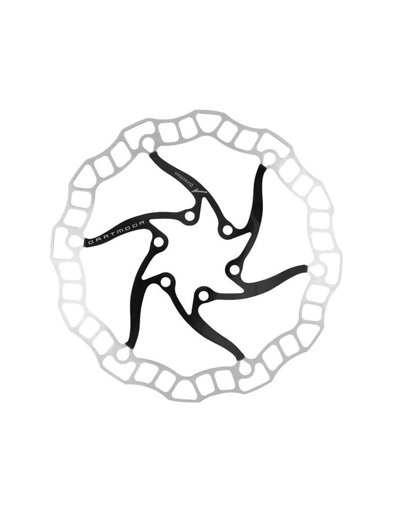 Dartmoor Tarcza hamulcowa Nano 140 mm, ze śrubami, czarna 