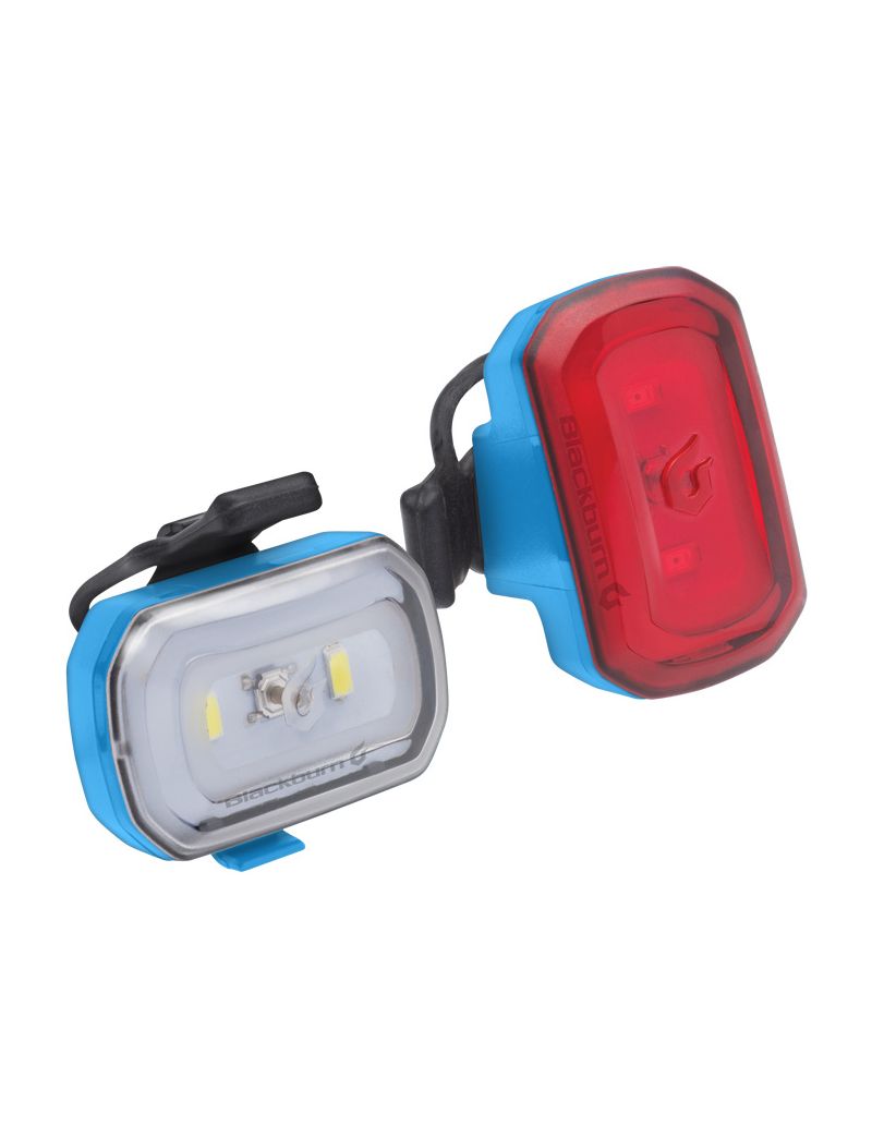 Zestaw lampki BLACKBURN CLICK USB przód 60 lumenów, CLICK USB tył 20 lumenów niebieskie (NEW) 