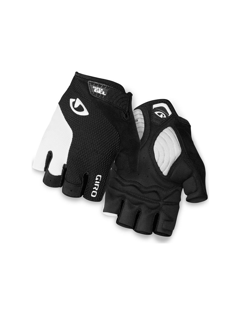 Rękawiczki męskie GIRO STRADE DURE SG krótki palec white black roz. XXL (obwód dłoni od 267 mm / dł. dłoni od 211 mm) (NEW) 