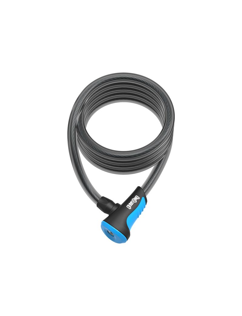 Zapięcie rowerowe ONGUARD NEON 8157BU Linka - 10mm 180cm - uchwyt + 2 x Klucze z kodem niebieskie 