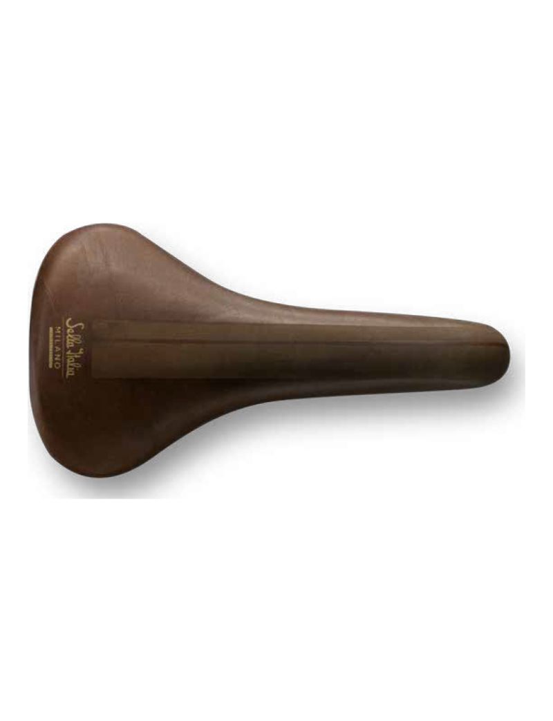 Siodło SELLA ITALIA TURBO BULLITT Fec Alloy 7, skórzane brązowe 358g 