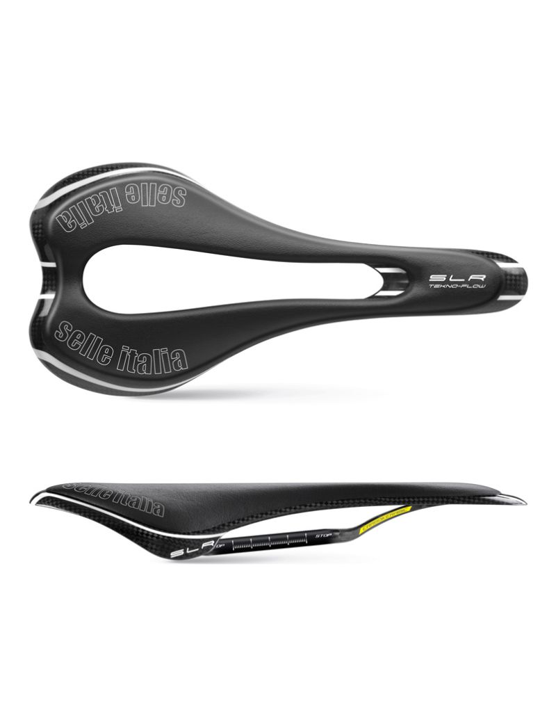 Siodło SELLE ITALIA SLR TEKNO FLOW S (id match - S3) carbon/keramic 7x9, carbon/fibra-tek, 110g carbon (NEW) 