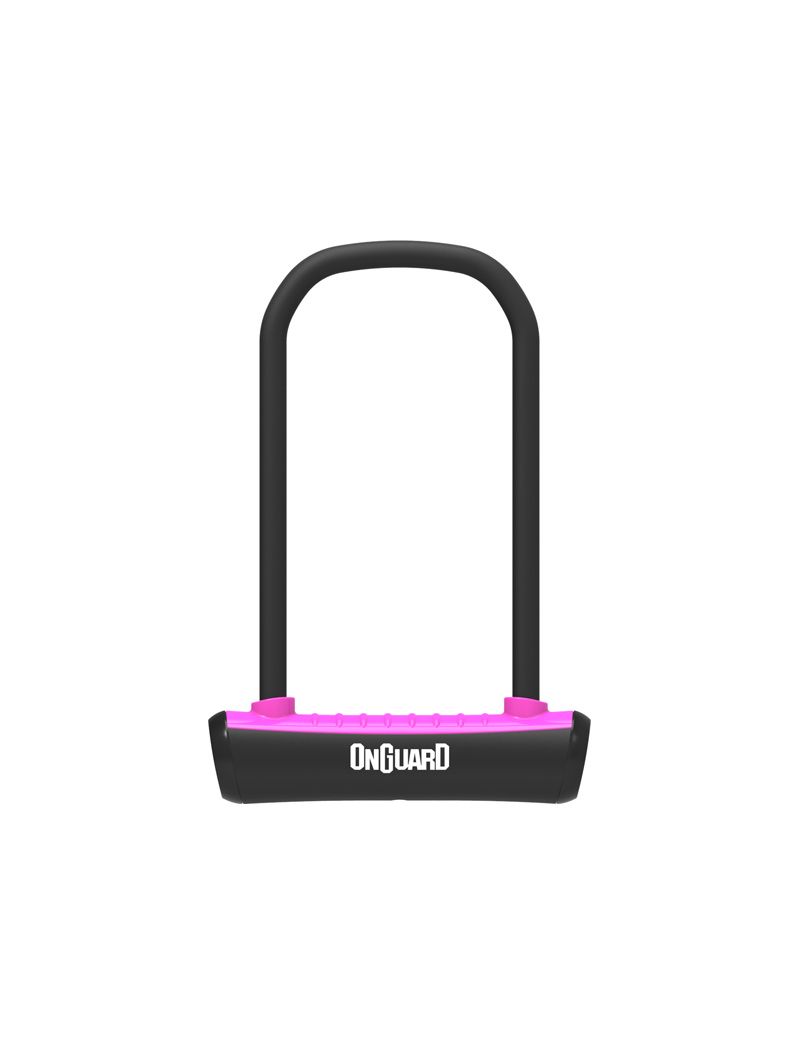 Zapięcie rowerowe ONGUARD NEON 8153PN U-LOCK - 115mm 230mm - uchwyt + 2 x Klucze różowe (NEW) 