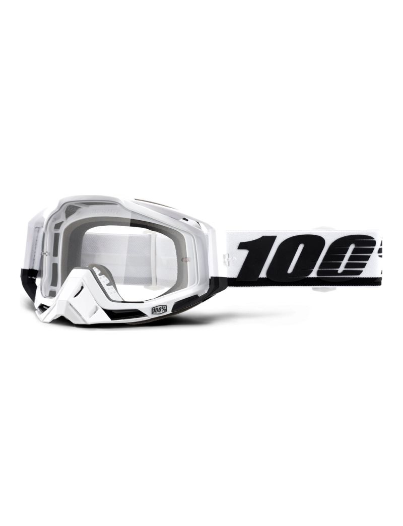 Gogle 100% RACECRAFT STUU (Szyba Przezroczysta Anti-Fog + 10 Zrywek)