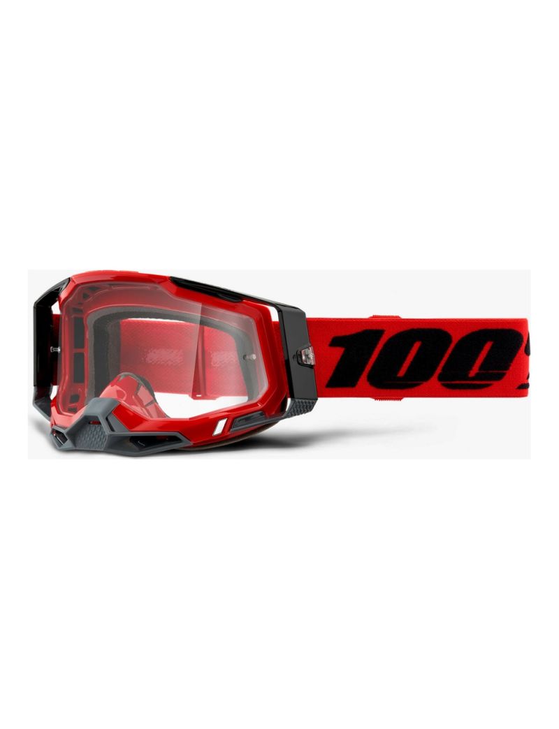 Gogle 100% Racecraft 2 red (szyba clear Anti-Fog)