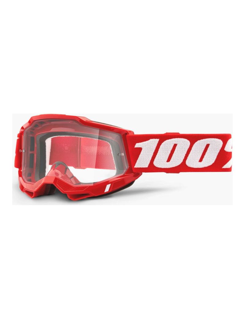 Gogle 100% Accuri 2 Red (szyba clear Anti-Fog)