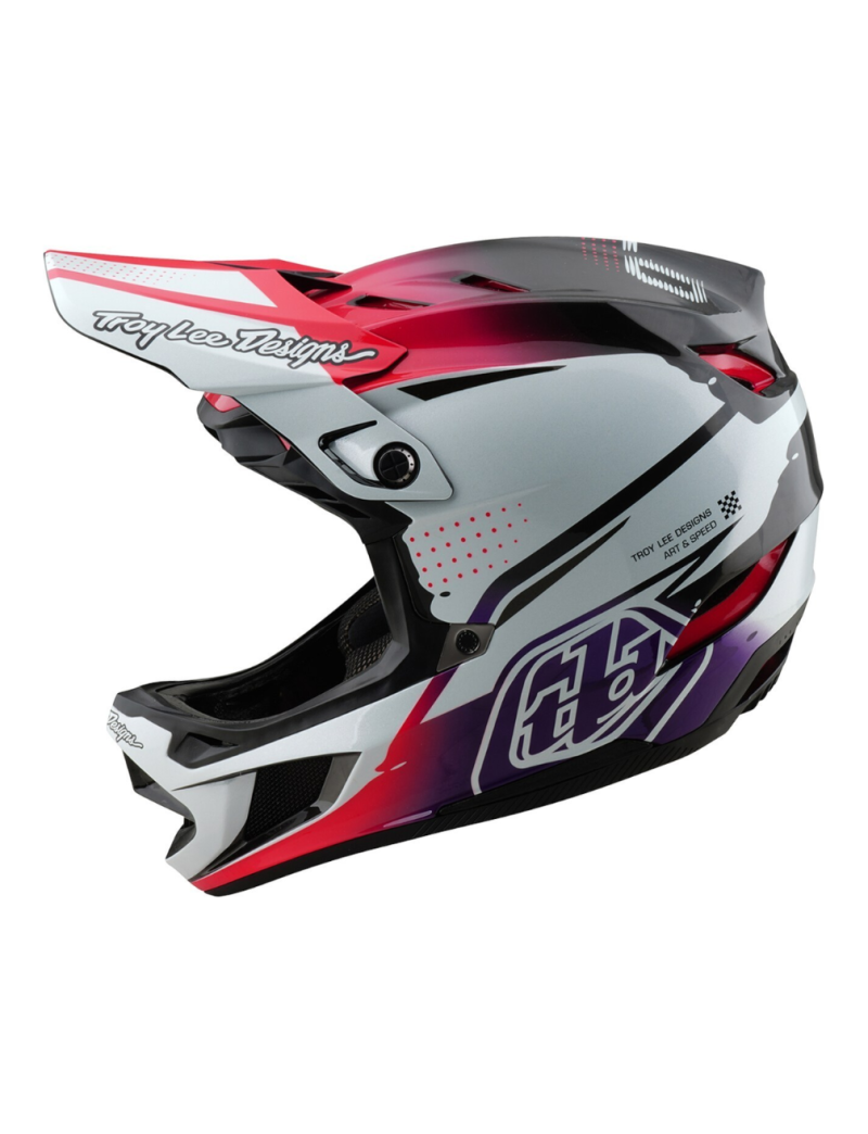 Kask TLD D4 Carbon Drip White