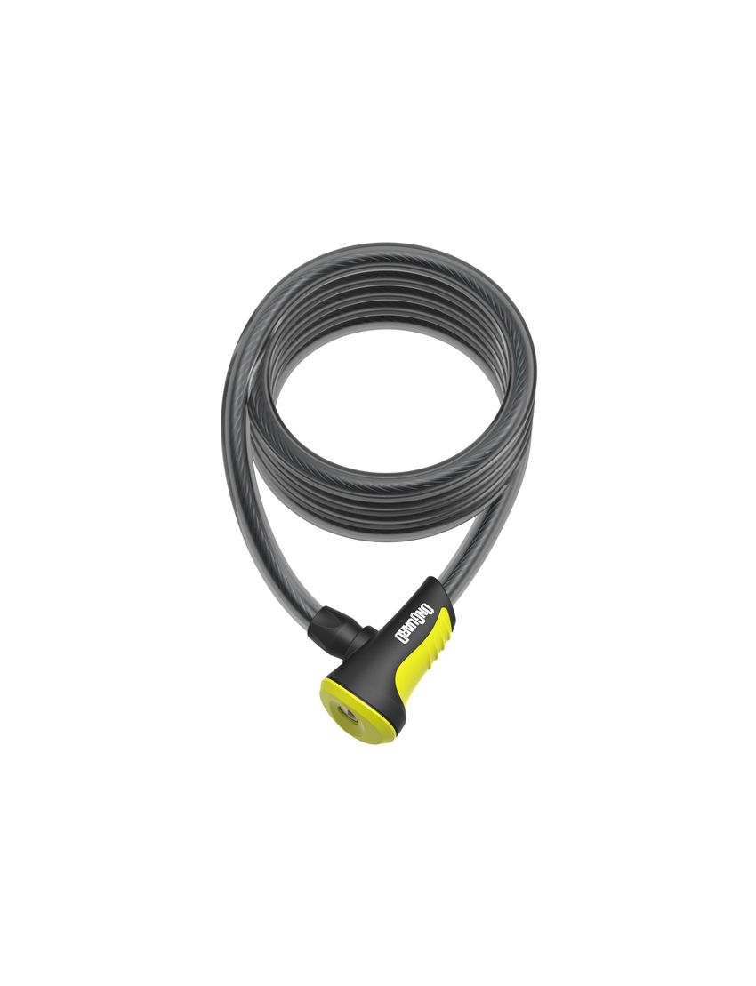 Zapięcie rowerowe ONGUARD NEON 8156YL Linka - 12mm 180cm - uchwyt + 2 x Klucze z kodem żółte (NEW)