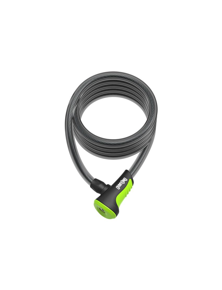 Zapięcie rowerowe ONGUARD NEON 8157GR Linka - 10mm 180cm - uchwyt + 2 x Klucze z kodem zielone