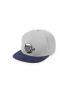 Czapka z daszkiem Dartmoor, snapback, szaro-granatowa, L 