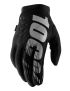 Rękawiczki 100% BRISKER Women's Glove black grey roz. L (długość dłoni 181-187 mm) (NEW) 