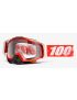 Gogle 100% RACECRAFT FIRE RED (Szyba Przezroczysta Anti-Fog + 10 Zrywek) 