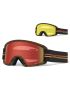 Gogle zimowe GIRO SEMI GP BLACK ORANGE (Szyba lustrzana kolorowa AMBER SCARLET 40% S2 + Szyba kolorowa YELLOW 84% S0) (NEW 2020)