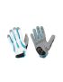 Accent Rękawiczki z długimi palcami damskie Airy, biało-turkusowe, L 