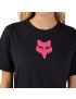 Fox T-shirt Damski  Head Black Pink Xs