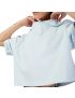 Fox T-shirt Damski  Wordmark Os Crop Pale Blue M