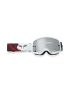 Fox Gogle Motocyklowe  Main Kairos Spark White Fluo Red Os