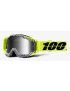 Gogle 100% RACECRAFT ANDRE (Szyba Srebrna Lustrzana Anti-Fog + Szyba Przezroczysta Anti-Fog + 10 Zrywek) 