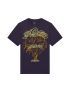 Fox T-shirt  Image Print Plum Oversized Perfect L