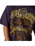 Fox T-shirt  Image Print Plum Oversized Perfect L