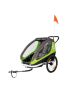 Hamax Przyczepka rowerowa TRAVELLER TWIN zielono-szara 