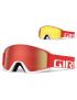 Gogle zimowe GIRO SEMI RED WHITE APEX (Szyba lustrzana kolorowa AMBER SCARLET 40% S2 + Szyba kolorowa YELLOW 84% S0)