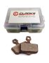 Klocki hamulcowe CLARKS dla AVID/SRAM (Avid Elixir 1, 3, 5, 7, Elixir R, Elixir CR, Sram XX-XO), Pudełko 25 par, Organiczne