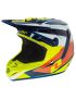 ONE INDUSTRIES ATOM XWING HELMET WHT/NAV/CHAR M 