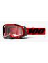 Gogle 100% Racecraft 2 red (szyba clear Anti-Fog)