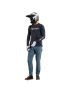 Koszulka TLD Ruckus LS Ride Tee Burn Out Carbon