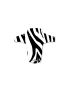 Błotnik przedni SLICY Enduro - DH ULTIMATE MUDGUARD - ZEBRA