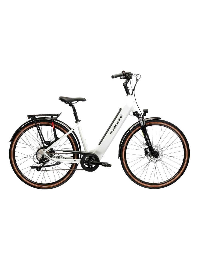 Rower KROSS Trans Hybrid 1.0 Perłowy