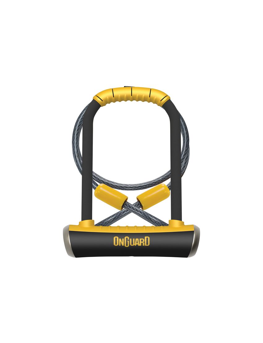 Zapięcie rowerowe ONGUARD PitBull Mini LS 8007DT U-LOCK - 14mm 90mm 240mm - 5 x Klucze z kodem + linka 10mm 120mm 