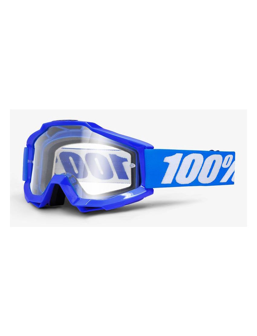 Gogle 100% ACCURI REFLEX BLUE (Szyba Przezroczysta Anti-Fog) 