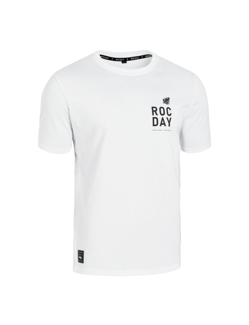 T-shirt ROCDAY Pine biały