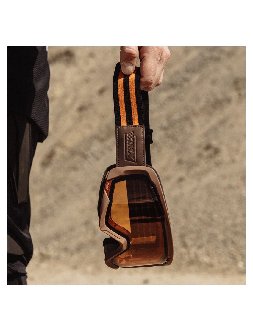 Gogle IMX Endurance Rust Brown Matt/Orange (szyba orange + clear)