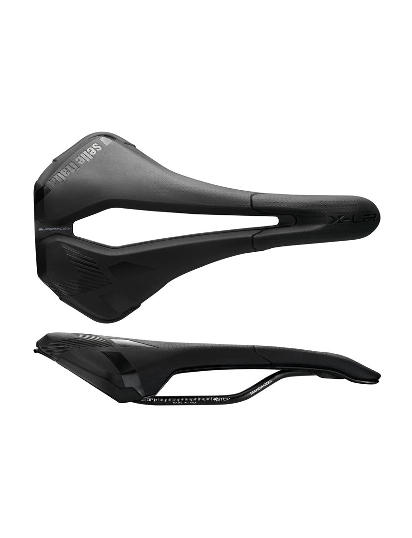 Siodło SELLE ITALIA X-LR TM AIR CROSS SUPERFLOW S (id match - S3) Manganese Tube 7, rpu, 215g czarne (NEW) 