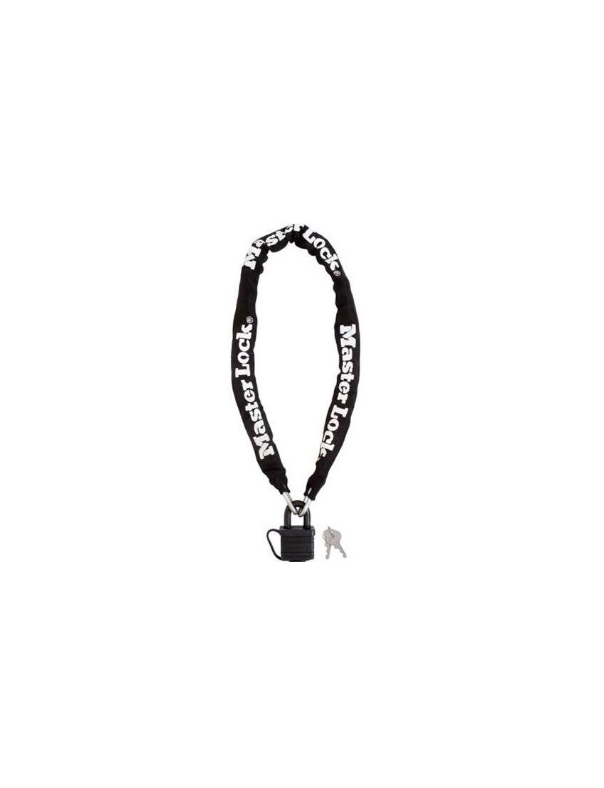 Zapięcie rowerowe MASTERLOCK QUANTUM 8390 ŁAŃCUCH 6mm 40mm 90cm KLUCZYK czarne 