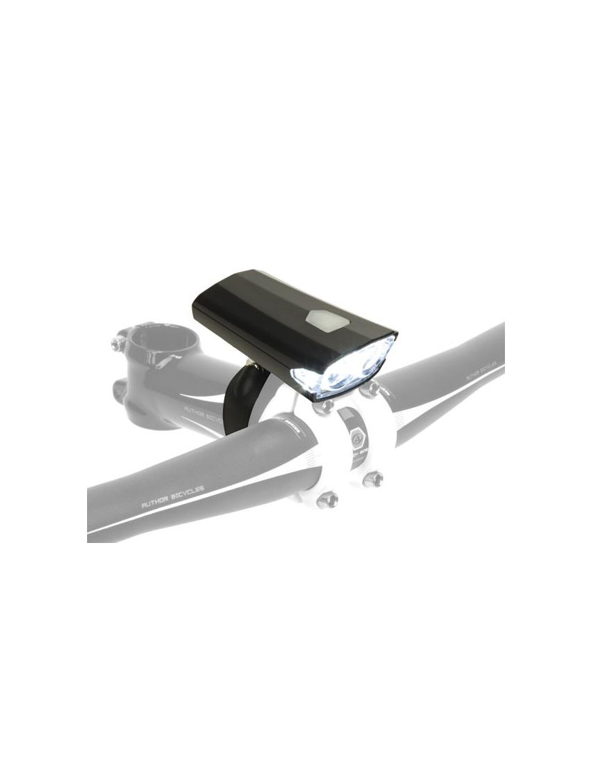 Lampa przednia AUTHOR Doppio 40 czarna 