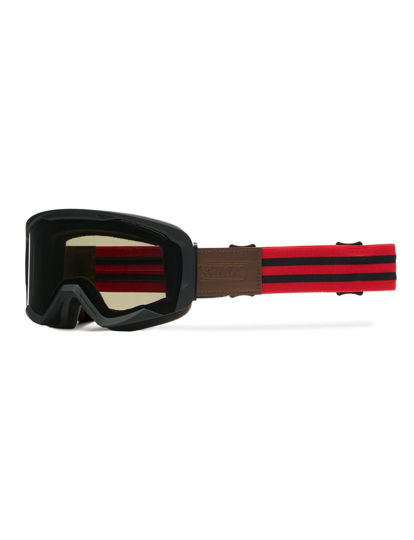 Gogle IMX Endurance Flip Black Matt/Red (szyba dark smoke + clear)