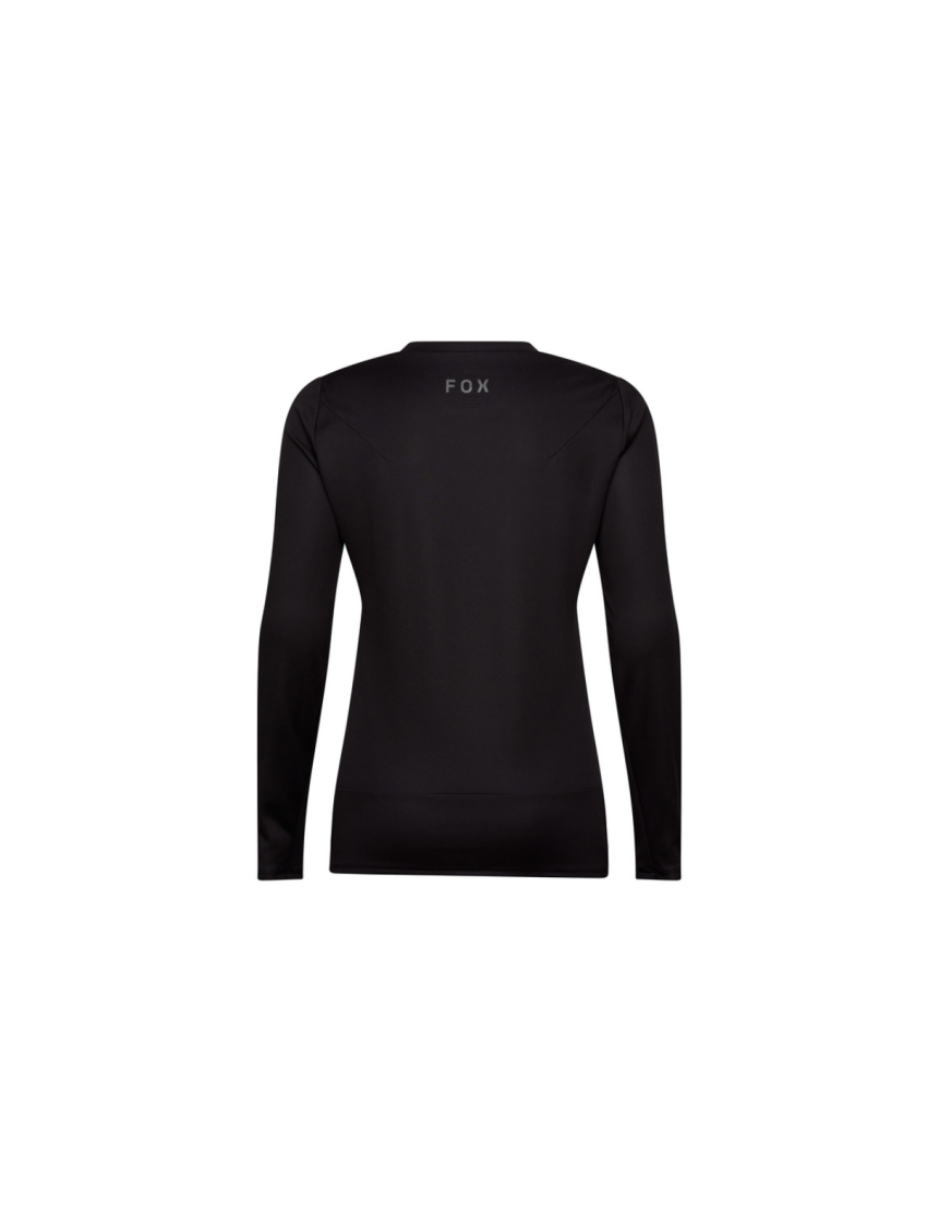 Koszulka Rowerowa Z Długim Rękawem FOX Lady Head Black